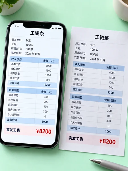 工资条生成器示意图