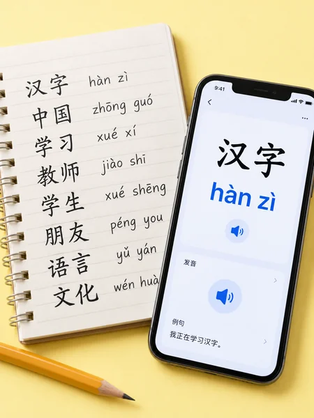 汉字转拼音示意图