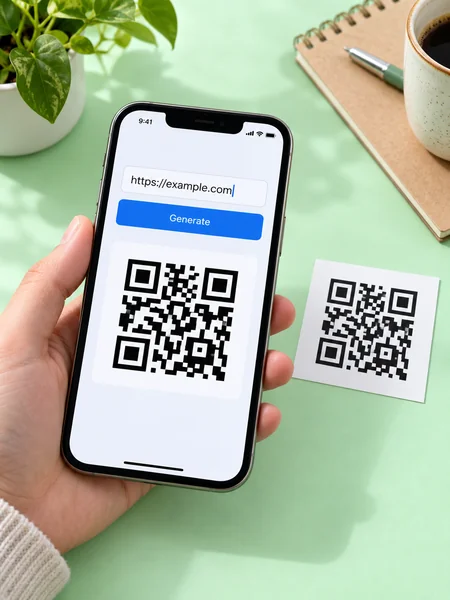 二维码生成示意图